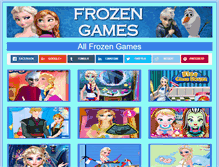 Tablet Screenshot of myfrozengames.com